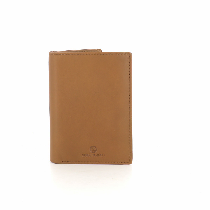 Portefeuille marron en cuir