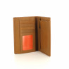 Portefeuille marron en cuir