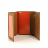 Portefeuille marron en cuir