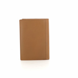 Portefeuille marron en cuir