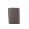 Portefeuille en cuir chocolat