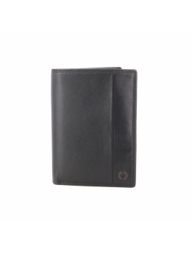 Portefeuille en cuir noir