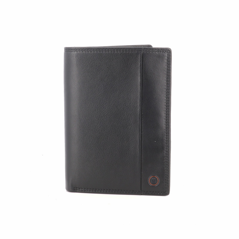 Portefeuille en cuir noir
