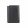 Portefeuille en cuir noir