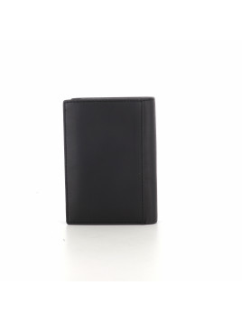 Portefeuille en cuir noir