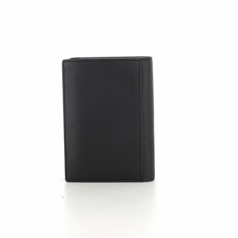 Portefeuille en cuir noir