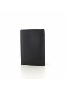 Portefeuille en cuir noir