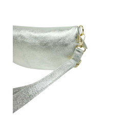 Sac banane argenté