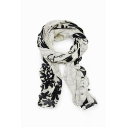 Foulard imprimé à feuilles Desigual