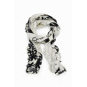 Foulard imprimé à feuilles Desigual