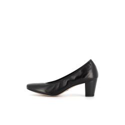 Escarpin noir en cuir