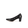 Escarpin noir en cuir