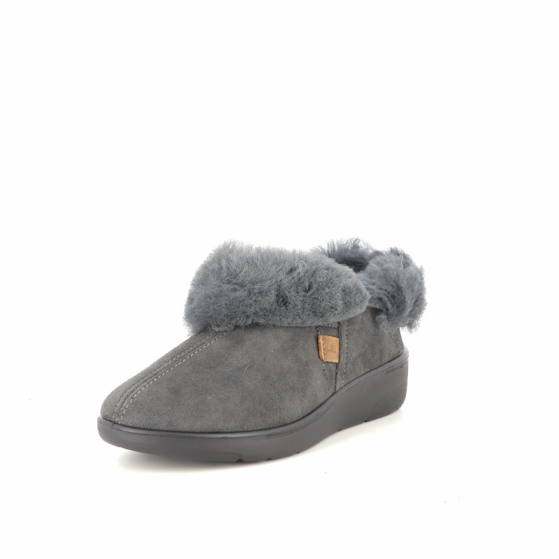 Pantoufles Grises en Cuir Nubuck JOSEF SEIBEL