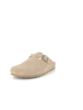 Mules suede mushroom