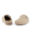 Mules suede mushroom