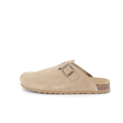 Mules suede mushroom