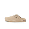Mules suede mushroom