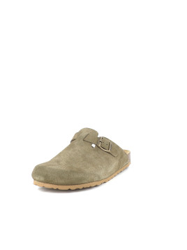 Mules suede trebol
