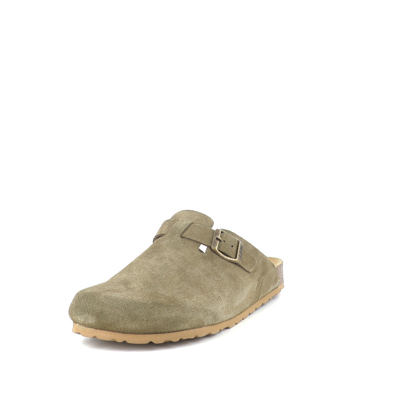 Mules suede trebol