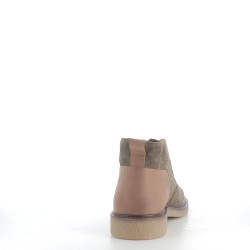 Baskets hautes en cuir vert