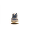 basket marine en cuir et toile