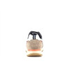 basket marine en cuir et toile
