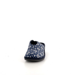 Pantoufles en textile bleu Semelflex