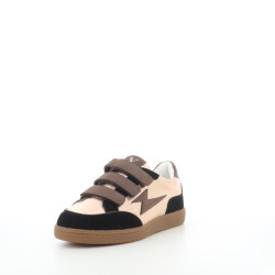 Baskets basses marron synthetique
