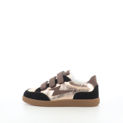 Baskets basses marron synthetique
