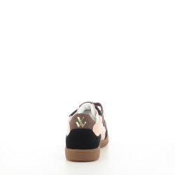 Baskets basses marron synthetique