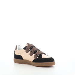 Baskets basses marron synthetique