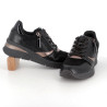 Basket noire Tamaris synthétique doux et textile