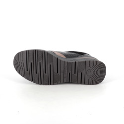 Basket noire Tamaris synthétique doux et textile