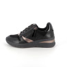 Basket noire Tamaris synthétique doux et textile