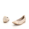 Ballerines beige et or Tamaris