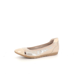Ballerines beige et or Tamaris