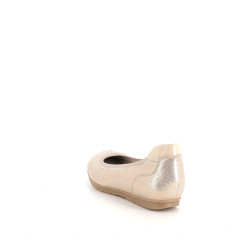 Ballerines beige et or Tamaris