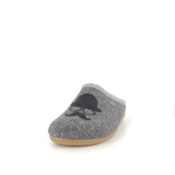 Chaussons Gris À Motifs Semelflex