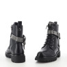 Boots noires avec détail argenté