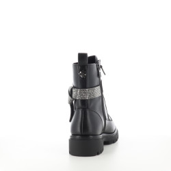Boots noires avec détail argenté