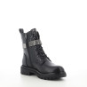 Boots noires avec détail argenté