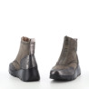 Bottines textile vert