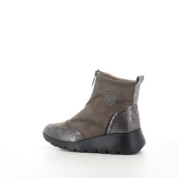 Bottines textile vert