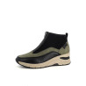 Baskets hautes vertes et noires Rieker