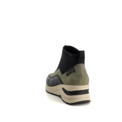 Baskets hautes vertes et noires Rieker
