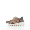 Baskets Hautes Marron Taupe zip