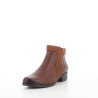 Bottines en cuir marron