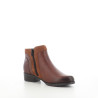 Bottines en cuir marron