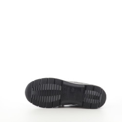 Baskets basses grises en cuir