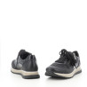 Baskets basses en cuir noir